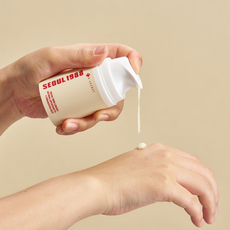 KSECRET SEOUL 1988 Cream : Retinal Liposome 1% + Fermented Rice - Drėkinamasis Veido Kremas | 50ml