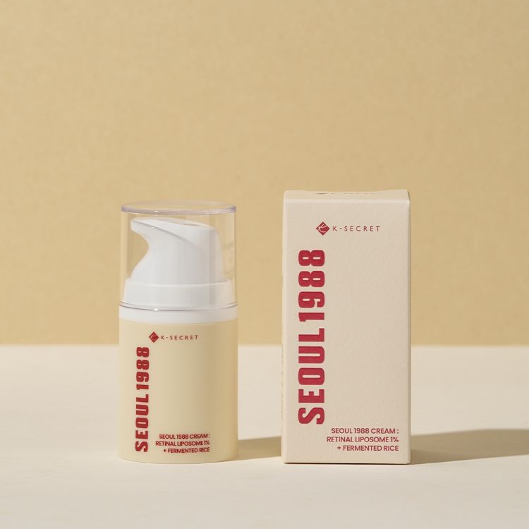 KSECRET SEOUL 1988 Cream : Retinal Liposome 1% + Fermented Rice - Drėkinamasis Veido Kremas | 50ml