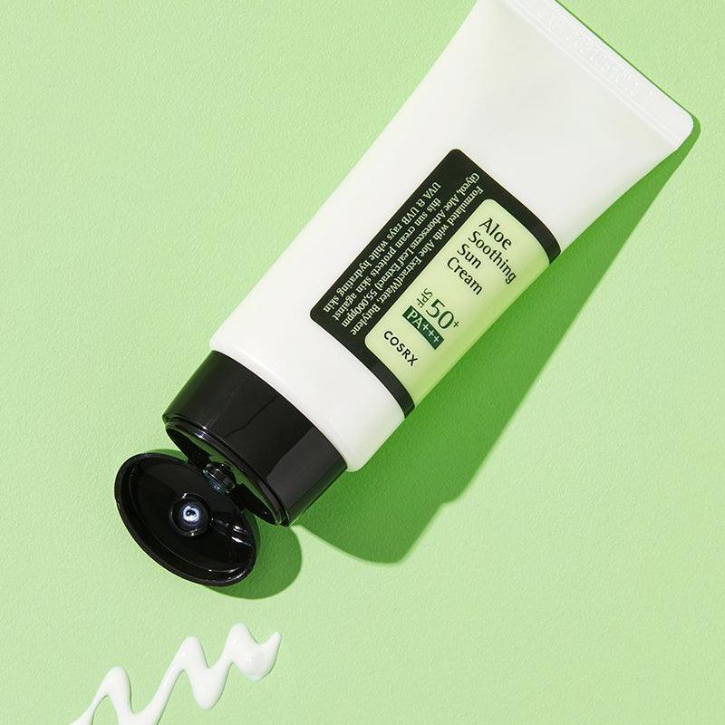 COSRX Aloe Soothing Sun Cream - Kremas Nuo Saulės | 50ml