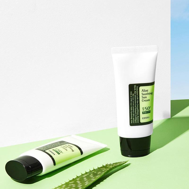 COSRX Aloe Soothing Sun Cream - Kremas Nuo Saulės | 50ml