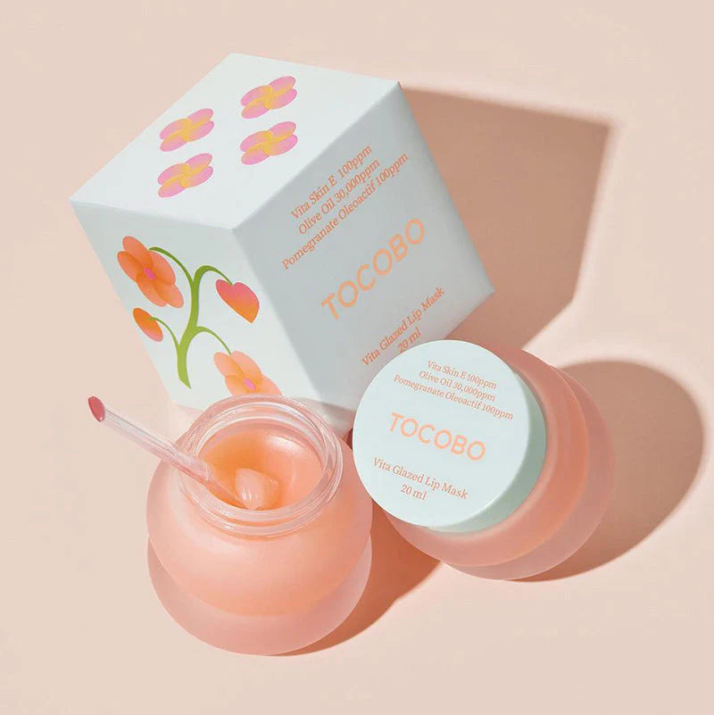 Tocobo Vita Glazed Lip Mask - Regeneruojanti ir Drėkinanti Lūpų Kaukė | 20ml