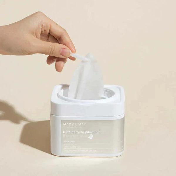 Mary&amp;May Niacinamide Vitamin C Brightening Mask - Šviesinamųjų Veido Kaukių Rinkinys | 30vnt